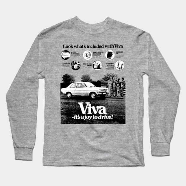 VAUXHALL VIVA -advert Long Sleeve T-Shirt by Throwback Motors